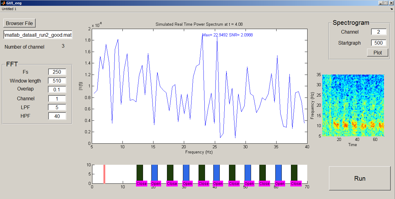 Offline spectrogram